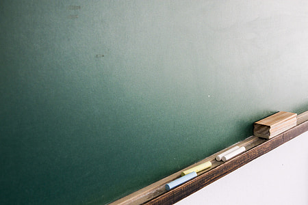 green chalkboard with chalks thumbnail
