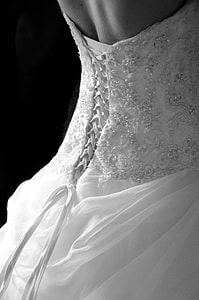 women's white wedding dress thumbnail