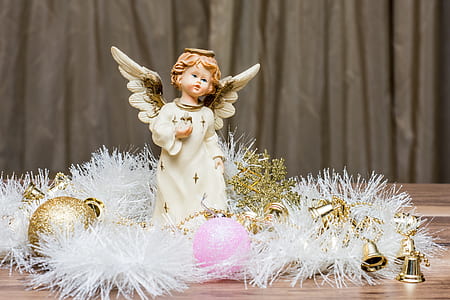 cherub figurine near bauballs thumbnail