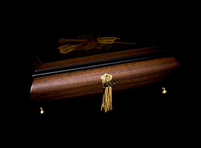 brown wooden trinket box thumbnail