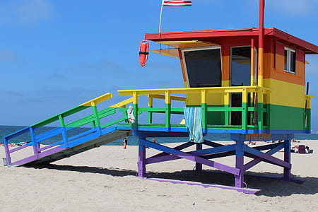 multicolored lifeguard tower thumbnail