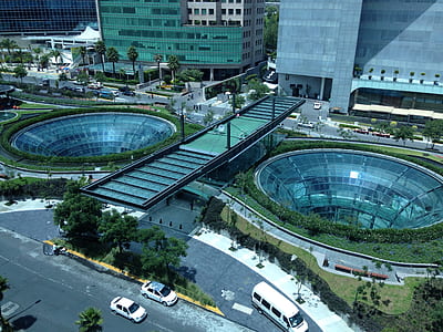two round blue landmark building thumbnail