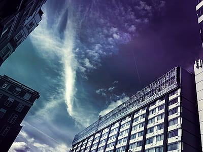 city, sky, clouds, buildings thumbnail