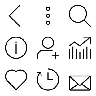 App Custom UI svg vector icon sets