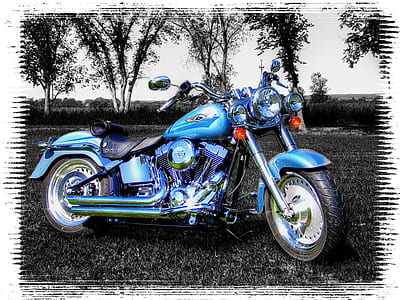 photo of blue cruiser motorcycle thumbnail