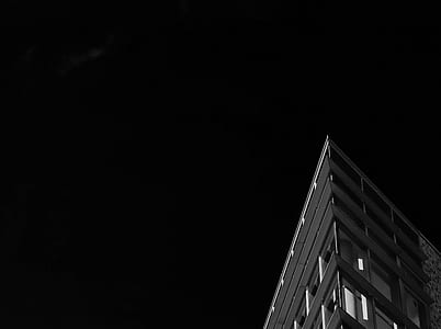 high-angle photography of building during nighttime thumbnail