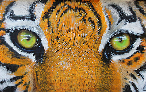 close-up photo of tigers eye painting thumbnail