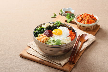 sunny side up egg dish in stainless steel bowl thumbnail