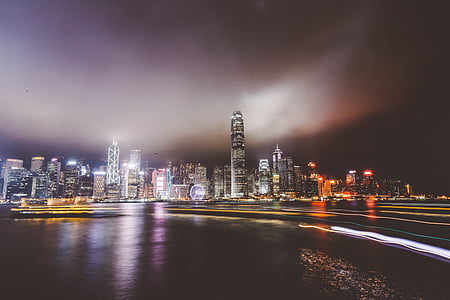 Hong Kong cityscape at night thumbnail