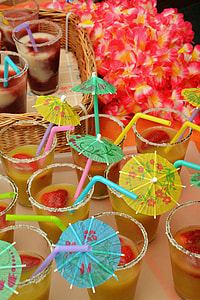 strawberry juices beside basket thumbnail
