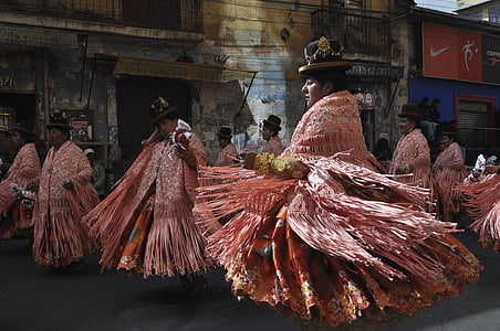 group of people dancing on street thumbnail