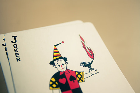 two Joker playing cards thumbnail