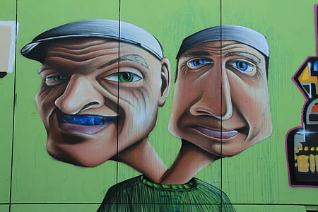 double-headed person graffiti character thumbnail
