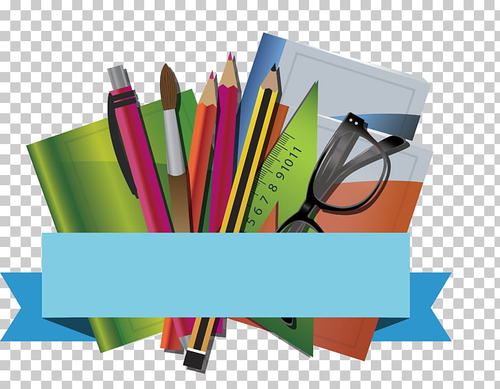 Paper Stationery Graphic design Pencil, Books, stationery, posters, school supplies illustration PNG clipart
