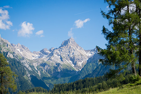 low angle photography of gray mountain thumbnail