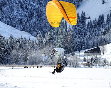 person snow gliding thumbnail