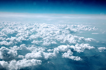 aerial photography of white clouds thumbnail