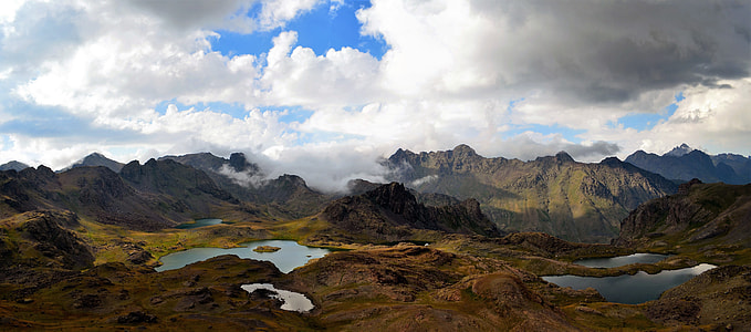 aerial-view of mountain landscape during daytime thumbnail