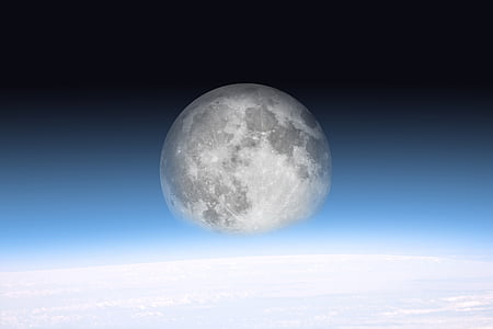 selective focus photograph of moon thumbnail