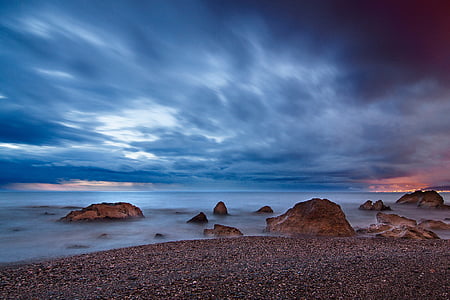 time lapse photography of body of water thumbnail