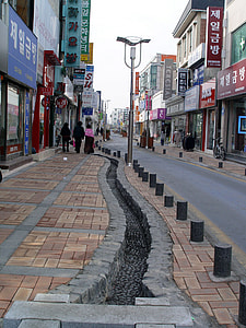 Street in central Jeongeup in South Korea thumbnail