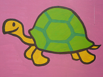 green and yellow turtle artwork thumbnail