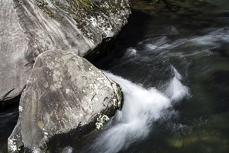 Water skirting around the round in Great Smoky Mountains National Park, North Carolina thumbnail