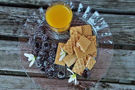 flat lay photography of biscuit on plate thumbnail