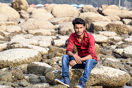 landscape, man, person, rocks thumbnail