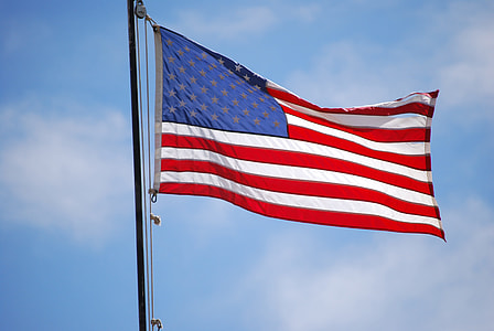raised U.S.A. flag thumbnail