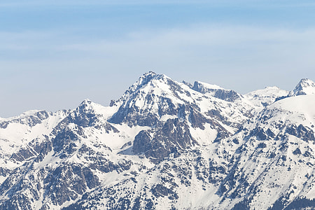 mountain covered of white snow thumbnail