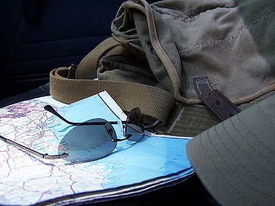 sunglasses on world map chart thumbnail