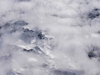 landscape, plane, cloud, mountain thumbnail