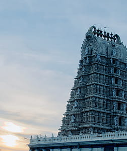 Low Angle Photo of Brown Temple thumbnail