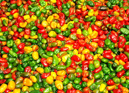 yellow, red, and green bell peppers thumbnail