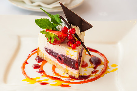 slice cake with strawberry toppings thumbnail