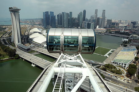 Aerial Photography of Gray Cable Car thumbnail