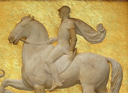 man riding horse sculpture decor thumbnail