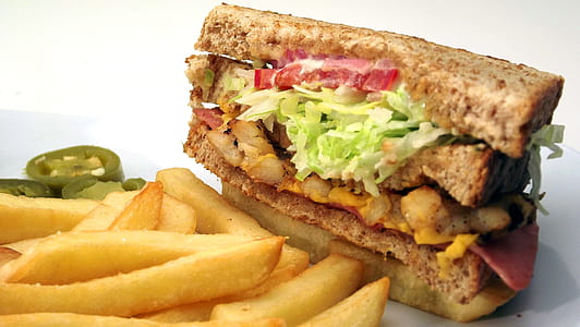 meat sandwich and fries thumbnail