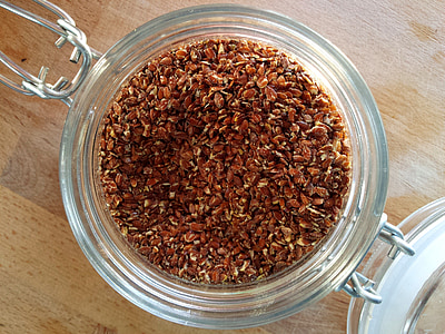 brown beans inside clear canister jar thumbnail