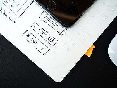 Wireframe Web Design iPhone Mouse thumbnail