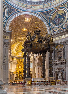 wooden altar inside church thumbnail