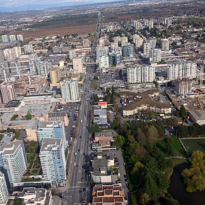Aerial View of the downtown of Richmond, British Columbia, Canada thumbnail