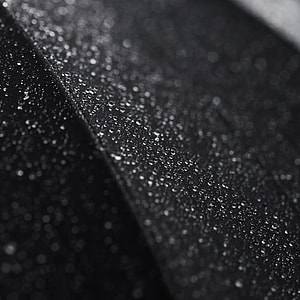 closeup photo of black leather surface with water droplets thumbnail