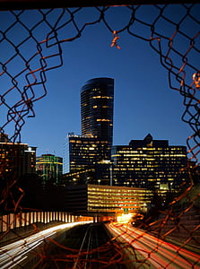 city buildings during nighttime thumbnail