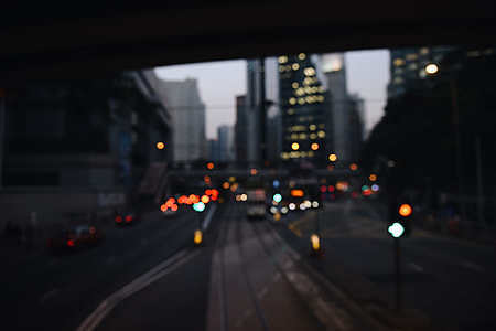 bokeh, photography, buildings, cars thumbnail