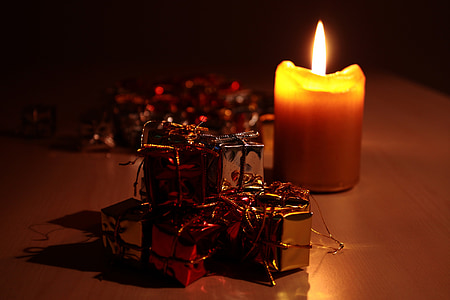 brown candle on table thumbnail