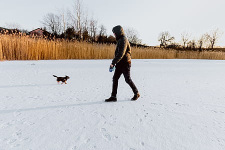 In middle of frozen lake thumbnail