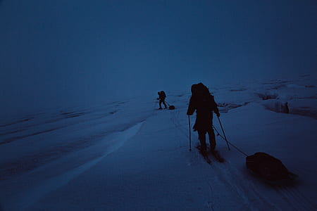 two person climbs on snow mountain thumbnail