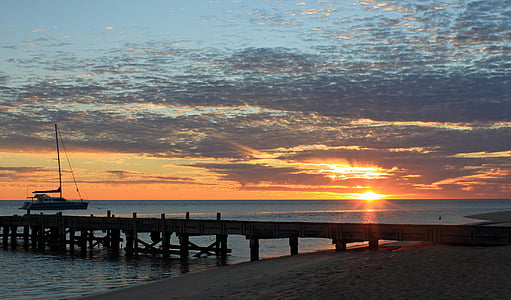 body of water during sunset thumbnail